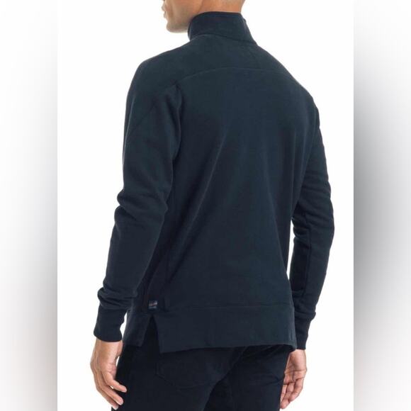 Good Man Brand Preppy Navy Blue Pro Slim 1/4 Zip Business Casual Pullover XL - Picture 3 of 10